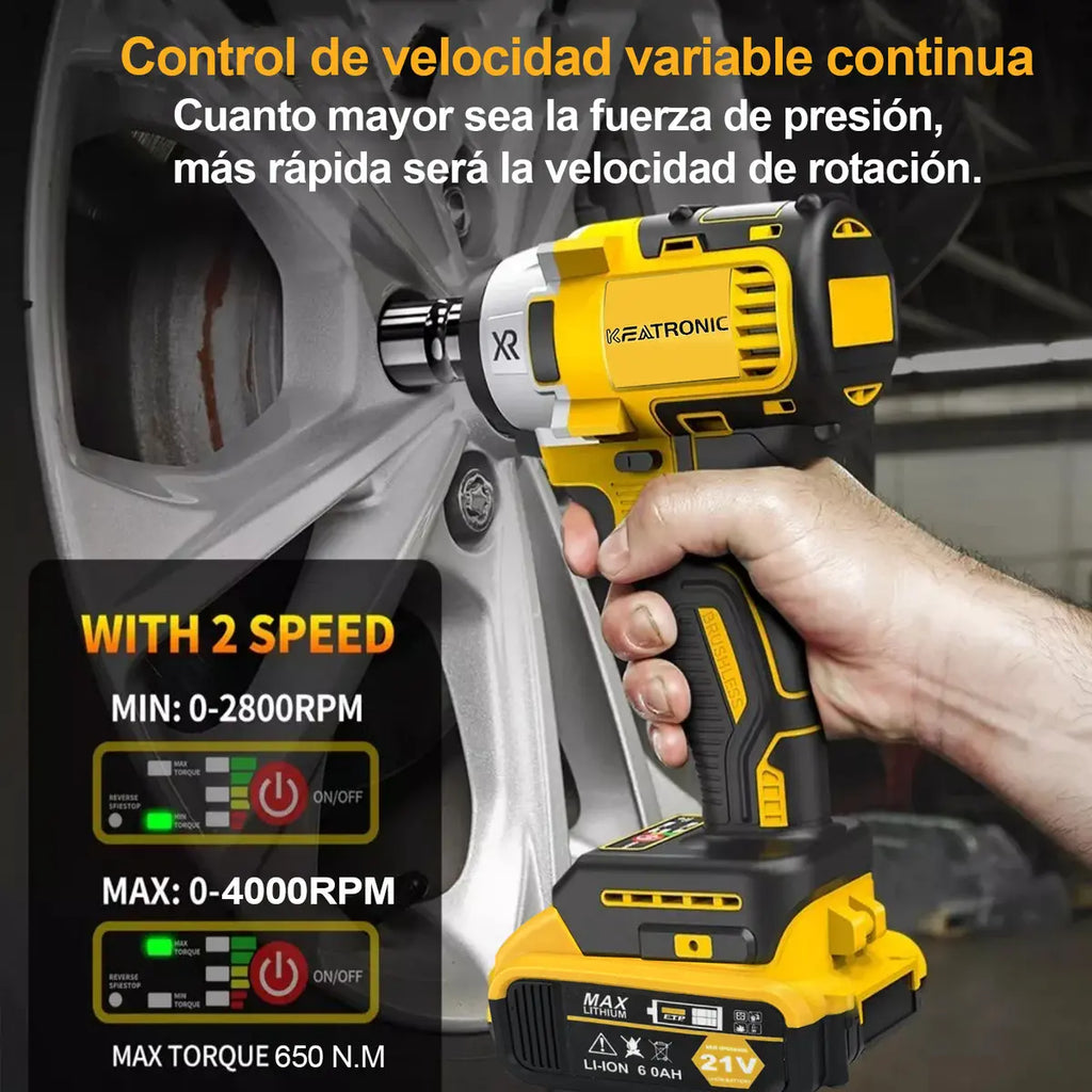 SET DE TALADRO Y TALADRO DE IMPACTO 2 BATERIAS MQ68